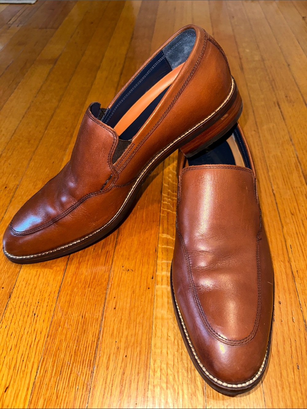 Cole Haan GRANDOS Chestnut Brown Leather Slip-On Loafers men’s sz 10.5M